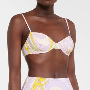 Emilio Pucci Pastel Striped Bikini Set